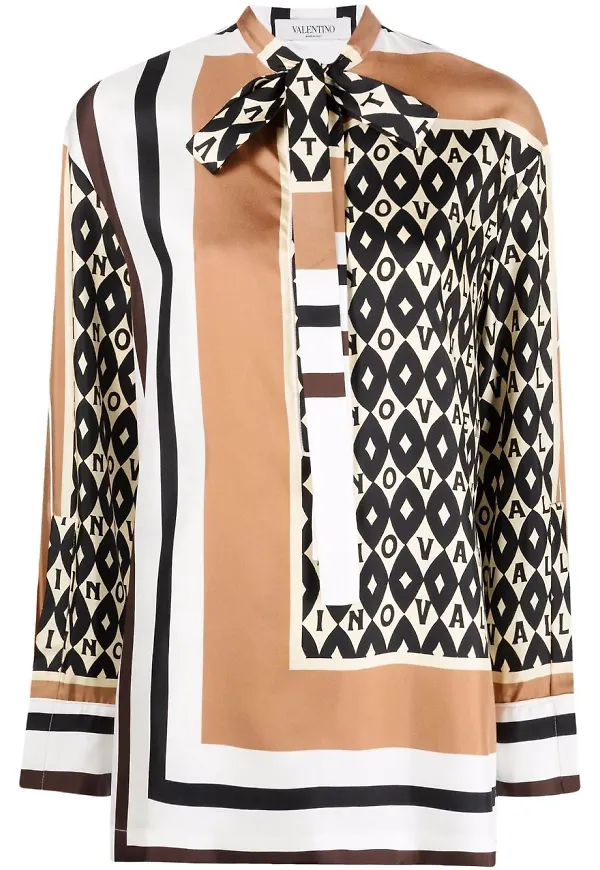 Valentino Foulard Archive skjorta - Neutral