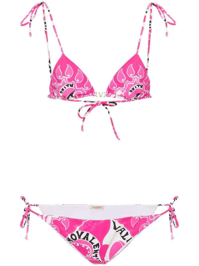 Valentino Garavani Archive Manifesto bikini - Rosa