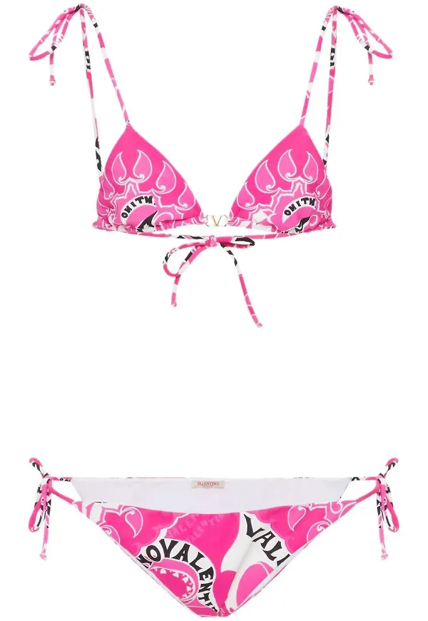 Valentino Garavani Archive Manifesto bikini - Rosa
