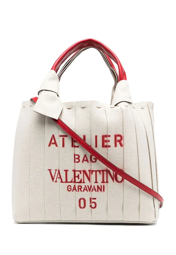 Valentino Garavani Atelier liten totebag - Neutral