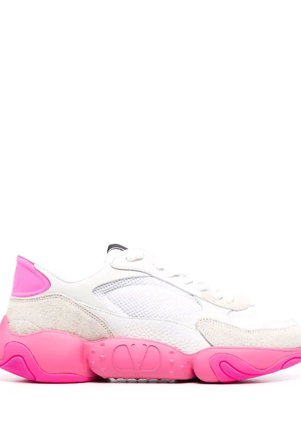 Valentino Garavani Bubbleback låga sneakers - Vit