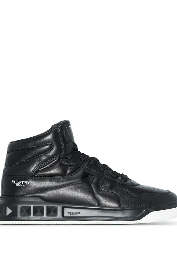 Valentino Garavani höga sneakers - Svart
