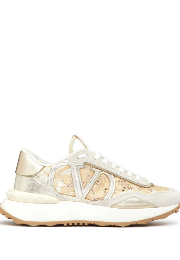 Valentino Garavani Lacerunner låga sneakers - Neutral