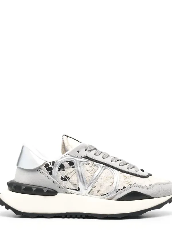 Valentino Garavani Lacerunner låga sneakers - Neutral