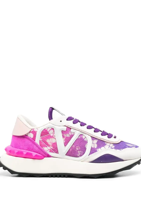 Valentino Garavani Lacerunner mesh sneakers - Lila