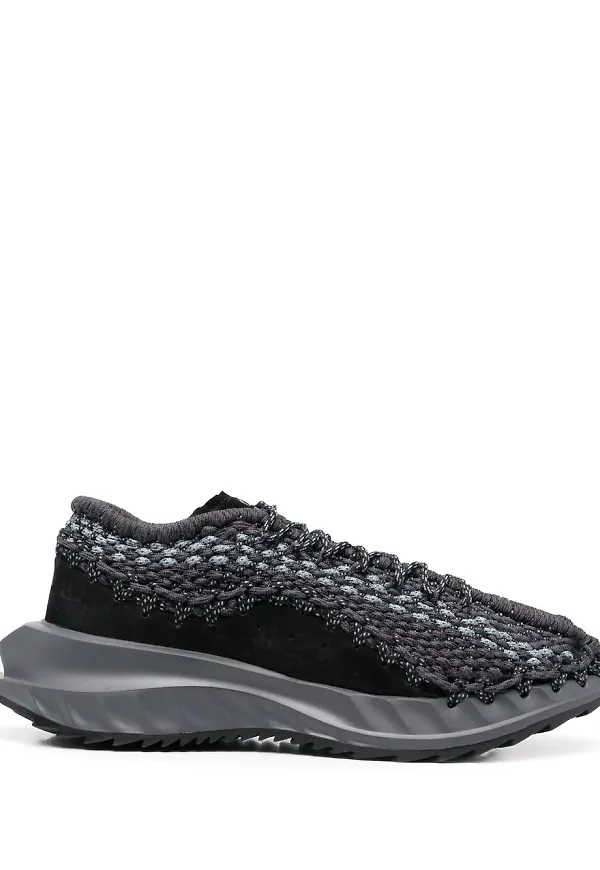 Valentino Garavani låga virkade sneakers - Svart