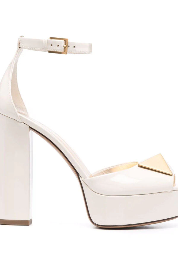 Valentino Garavani One Stud platåsandaler - Neutral