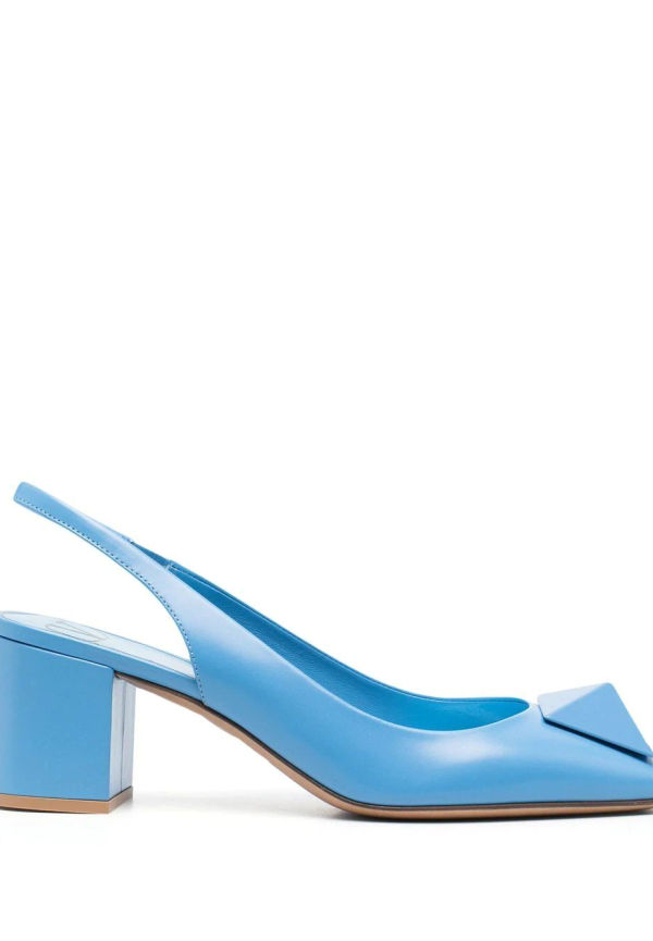 Valentino Garavani One Stud slingback-pumps - Blå