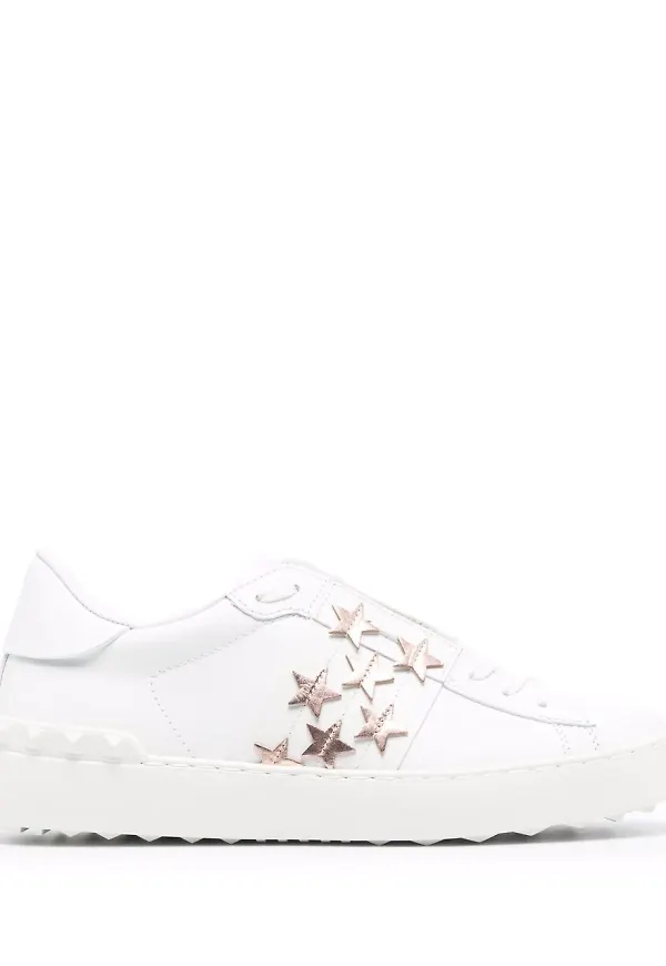 Valentino Garavani Open Star sneakers med nitar - Vit