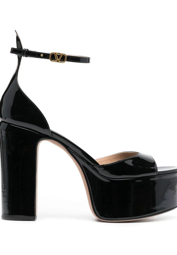 Valentino Garavani platåsandaler 120 mm - Svart