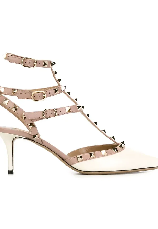 Valentino Garavani pumps med nitar - Vit
