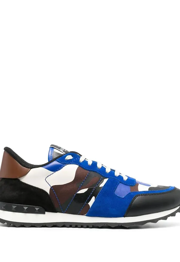 Valentino Garavani Rockrunner Camouflage sneakers - Blå