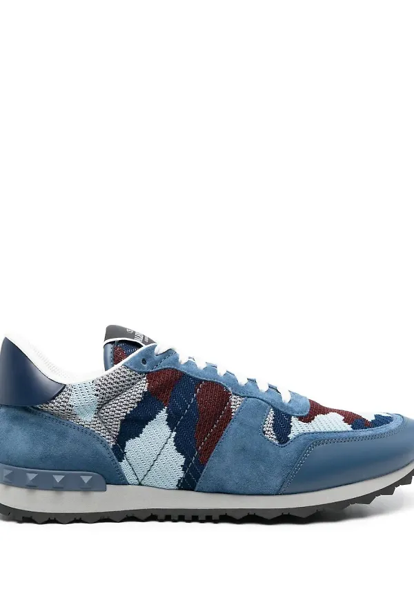 Valentino Garavani Rockrunner låga sneakers - Blå