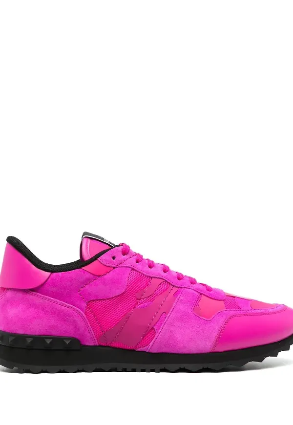 Valentino Garavani Rockrunner låga sneakers - Rosa