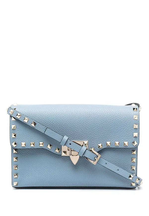 Valentino Garavani Rockstud axelremsväska - Blå