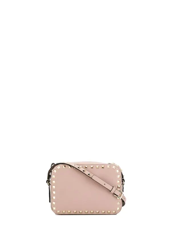 Valentino Garavani Rockstud axelremsväska - Neutral