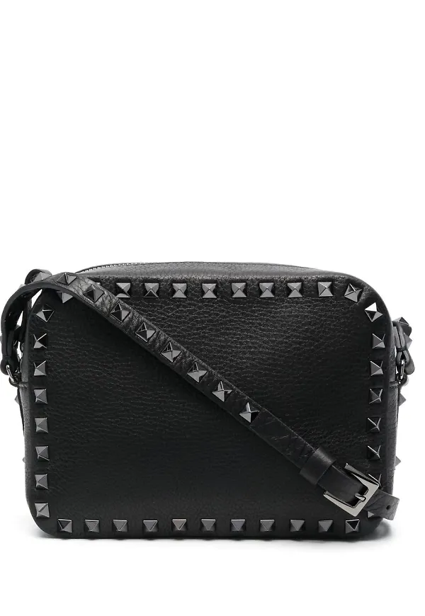 Valentino Garavani Rockstud axelremsväska - Svart