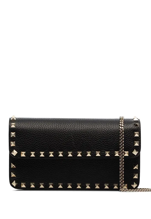 Valentino Garavani Rockstud axelremsväska - Svart