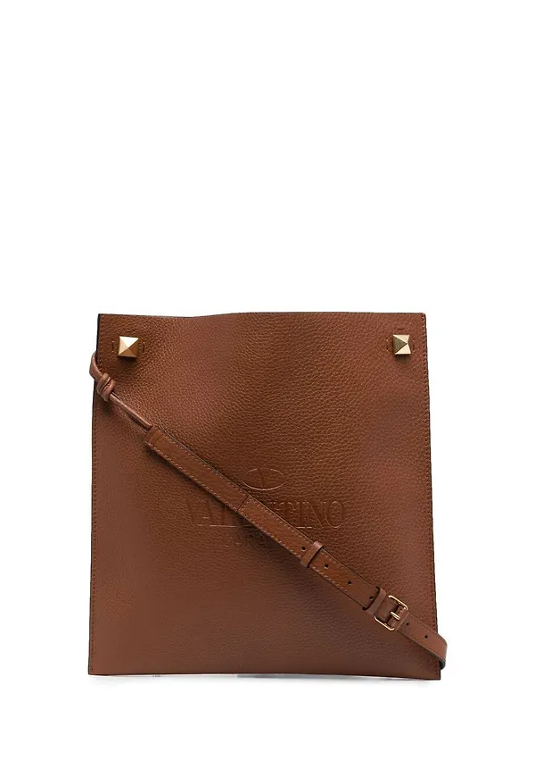 Valentino Garavani Rockstud axelväska - Brun