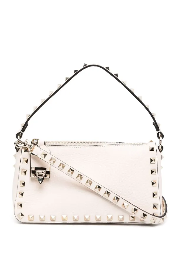 Valentino Garavani Rockstud axelväska - Neutral