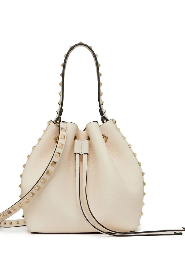 Valentino Garavani Rockstud axelväska - Vit