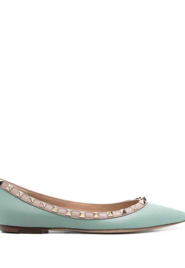 Valentino Garavani Rockstud ballerinaskor - Blå
