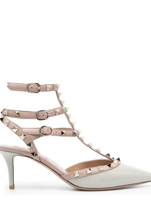 Valentino Garavani Rockstud Caged pumps - Grå