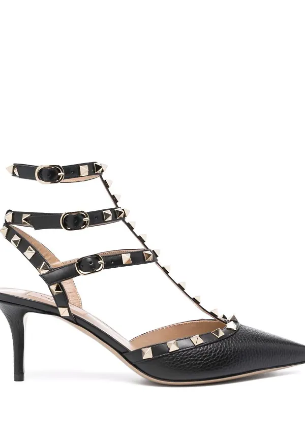 Valentino Garavani Rockstud Caged pumps - Svart