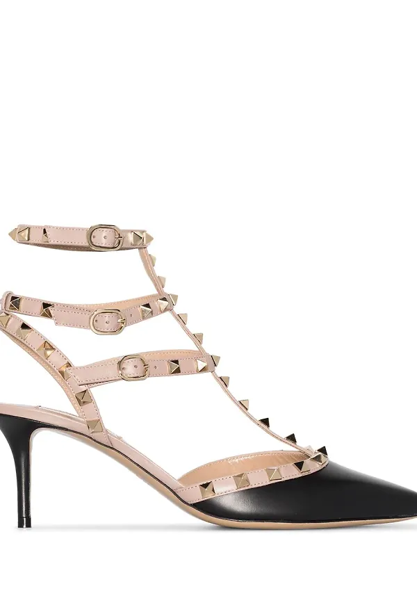 Valentino Garavani Rockstud Caged pumps - Svart
