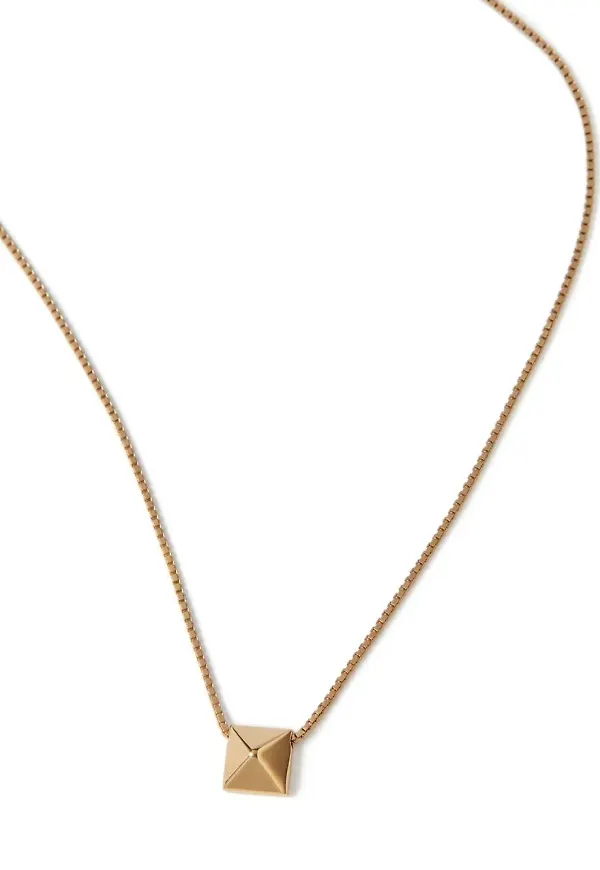 Valentino Garavani Rockstud kedjehalsband - Guldfärgad