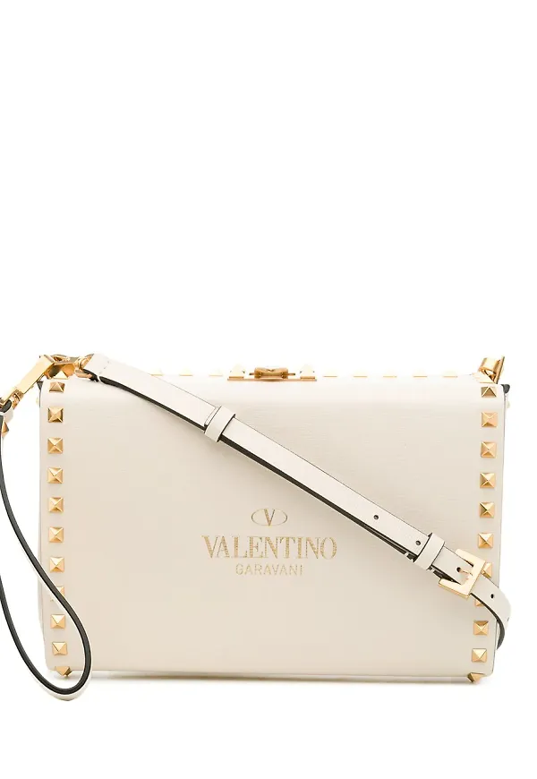 Valentino Garavani Rockstud kuvertväska - Vit