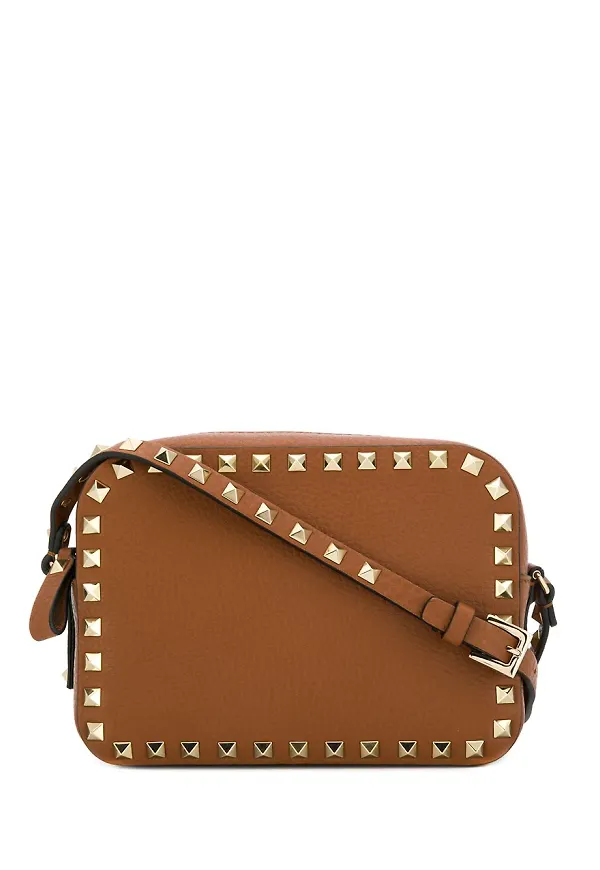Valentino Garavani Rockstud liten väska - Brun