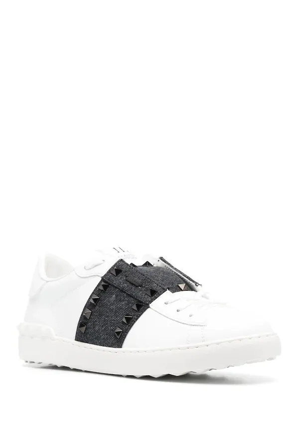 Valentino Garavani Rockstud låga sneakers - Vit