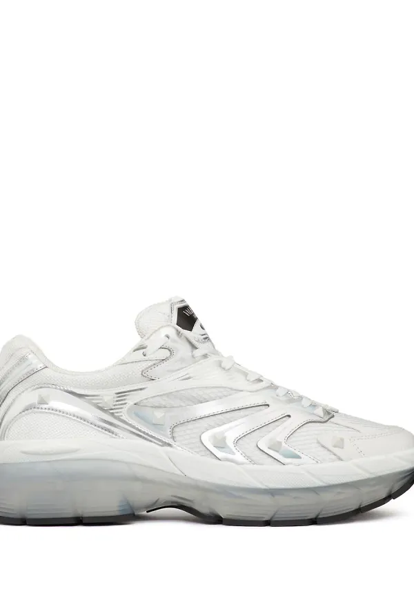 Valentino Garavani Rockstud låga sneakers - Vit