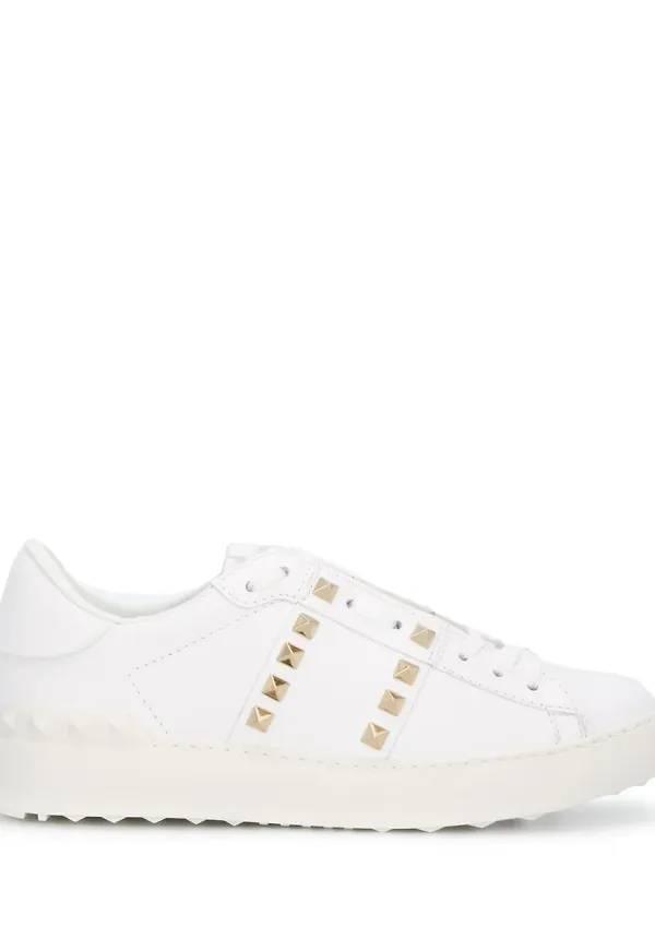 Valentino Garavani Rockstud låga sneakers - Vit