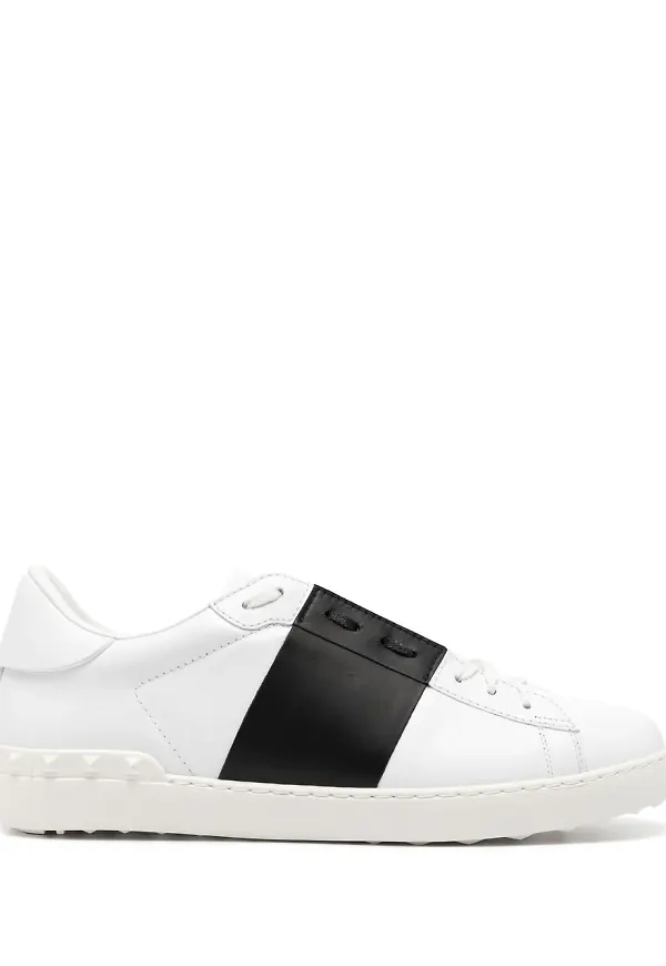 Valentino Garavani Rockstud låga sneakers - Vit