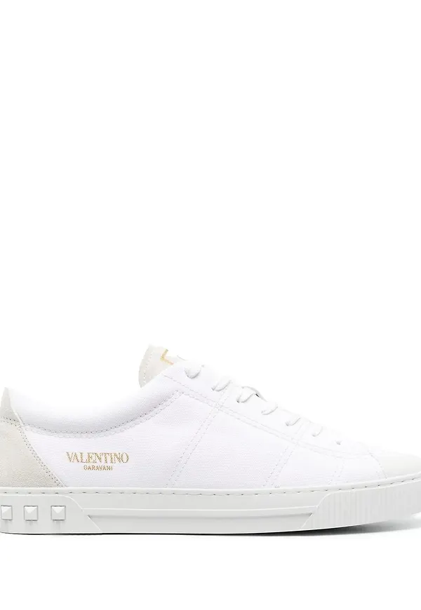 Valentino Garavani Rockstud låga sneakers - Vit