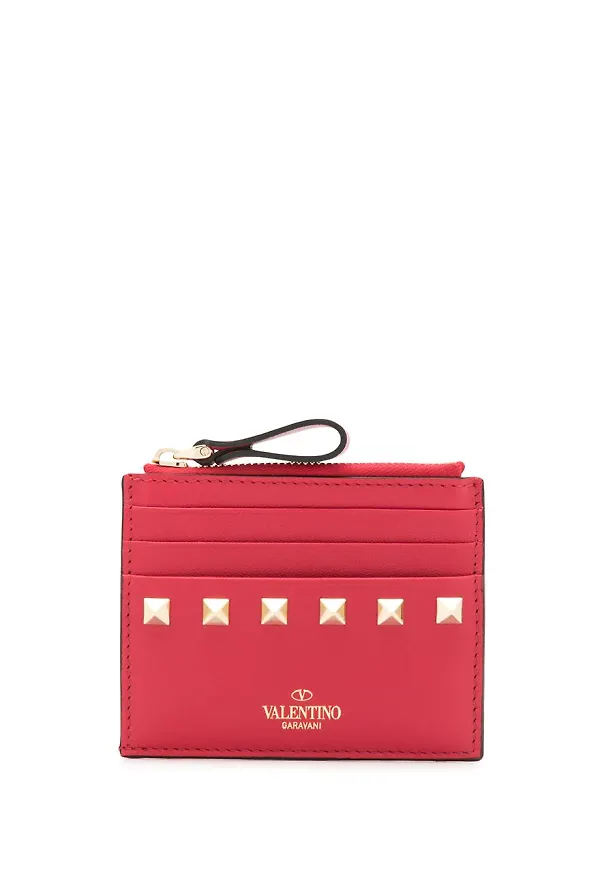 Valentino Garavani Rockstud plånbok - Röd