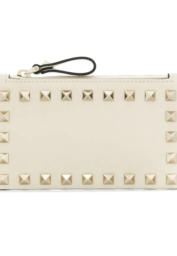 Valentino Garavani Rockstud portmonnä - Neutral