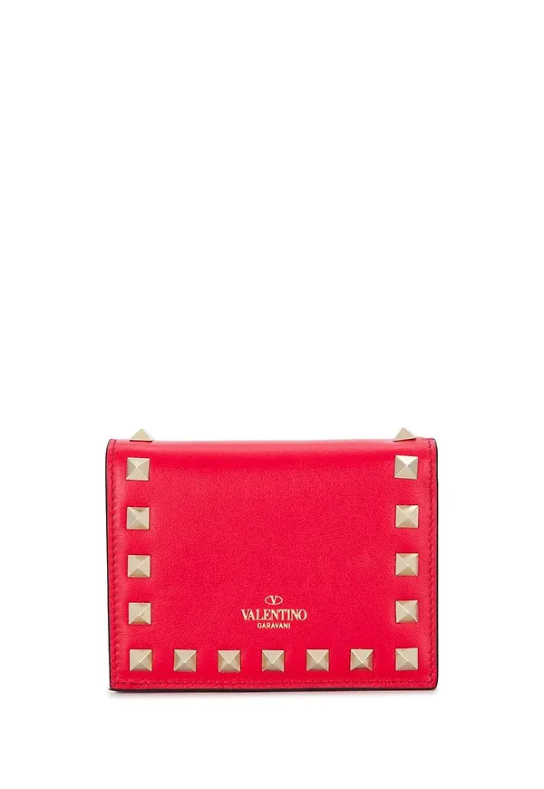 Valentino Garavani Rockstud portmonnä - Röd