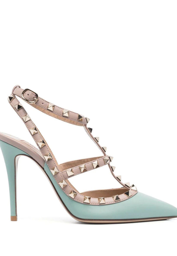 Valentino Garavani Rockstud pumps 100 mm - Grön