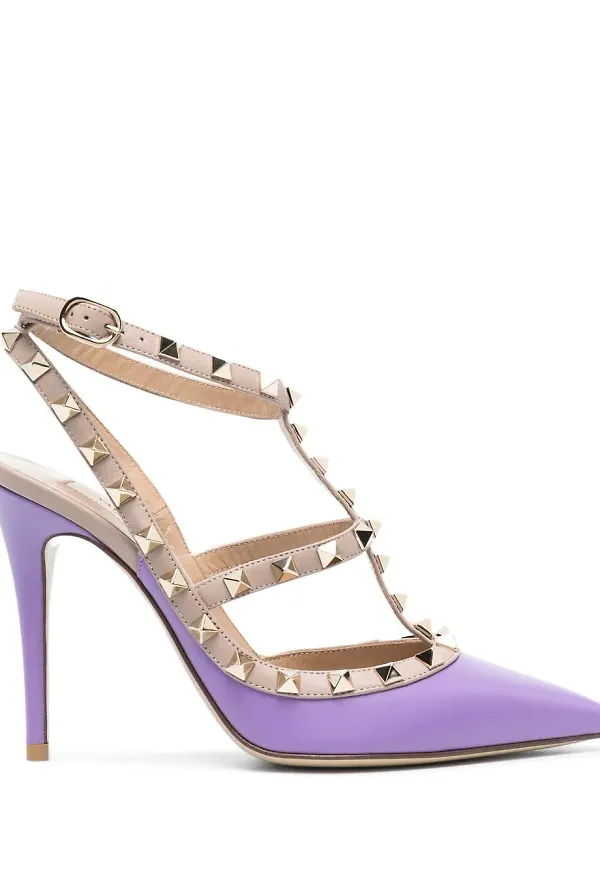 Valentino Garavani Rockstud pumps 100 mm - Lila