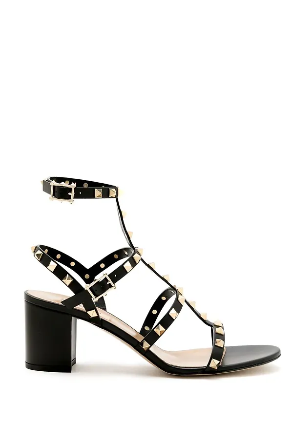 Valentino Garavani Rockstud remsandaler - Svart