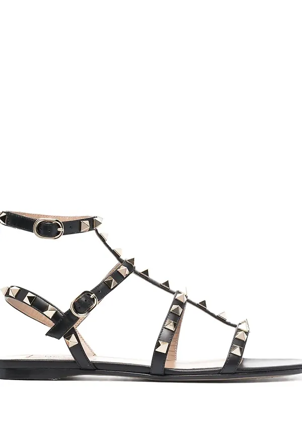 Valentino Garavani Rockstud remsandaler - Svart