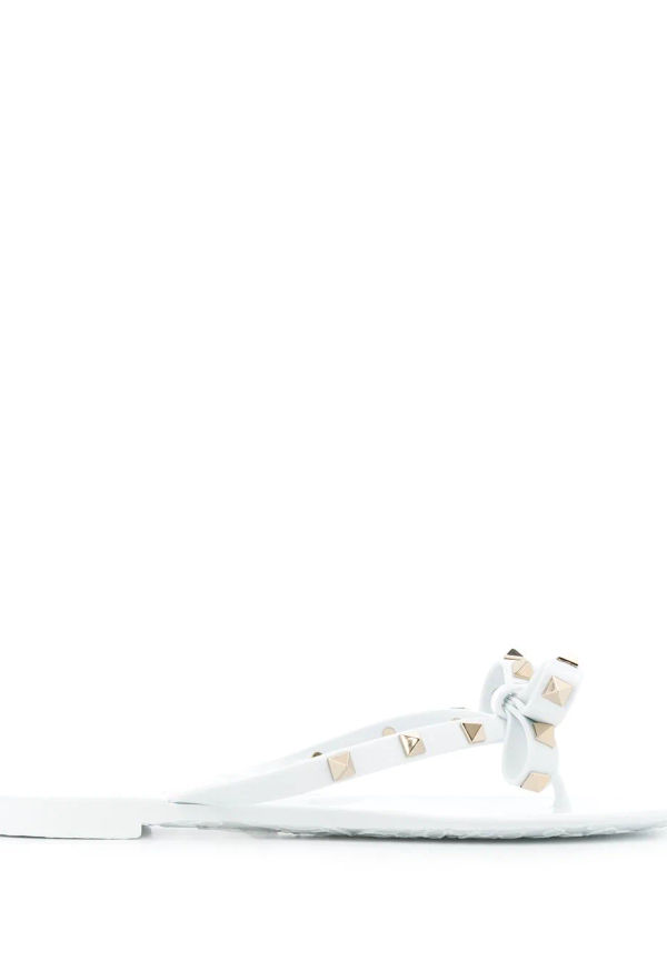 Valentino Garavani Rockstud remsandaler - Vit