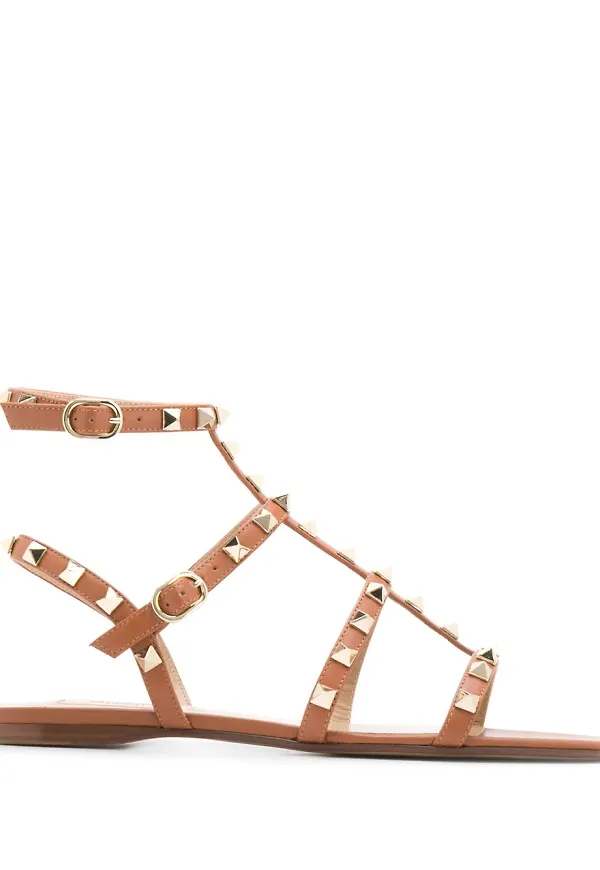 Valentino Garavani Rockstud sandaler - Brun