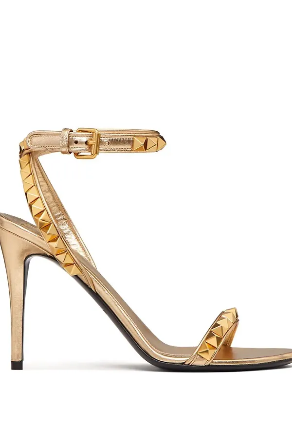 Valentino Garavani Rockstud sandaler - Guldfärgad
