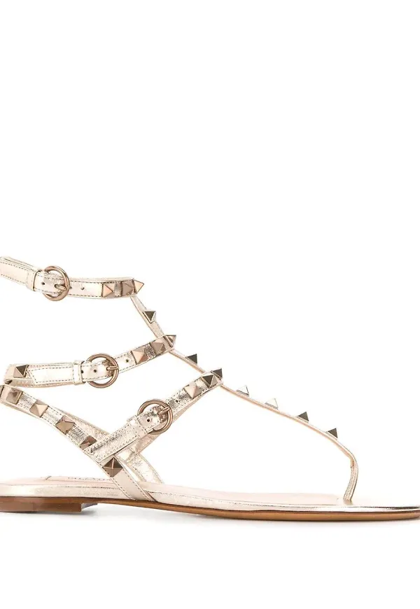 Valentino Garavani Rockstud sandaler - Guldfärgad