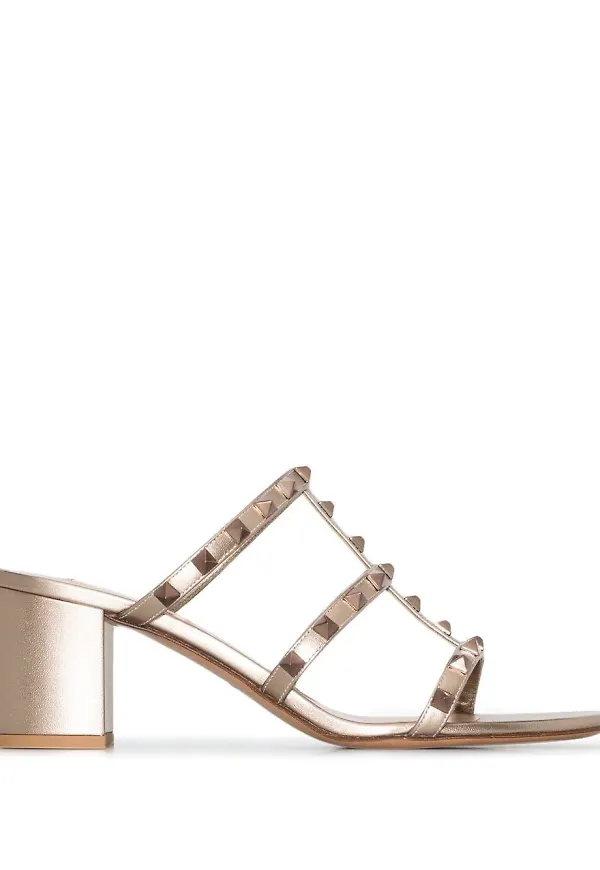 Valentino Garavani Rockstud sandaler - Guldfärgad