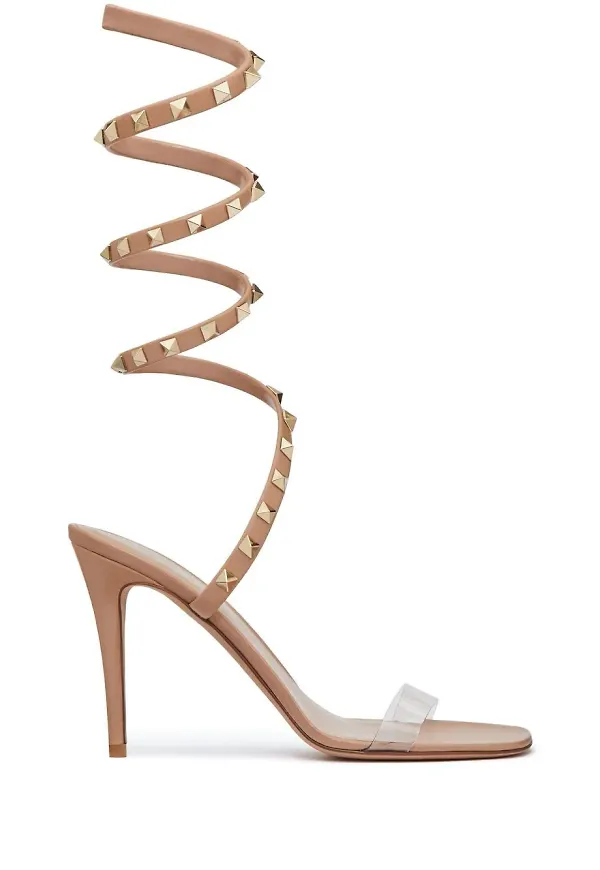 Valentino Garavani Rockstud sandaler - Neutral